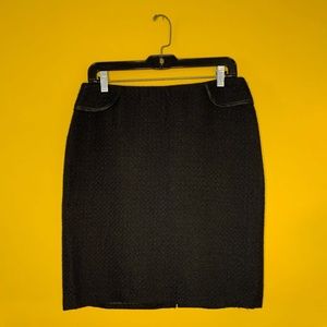 BLACK TWEED SKIRT